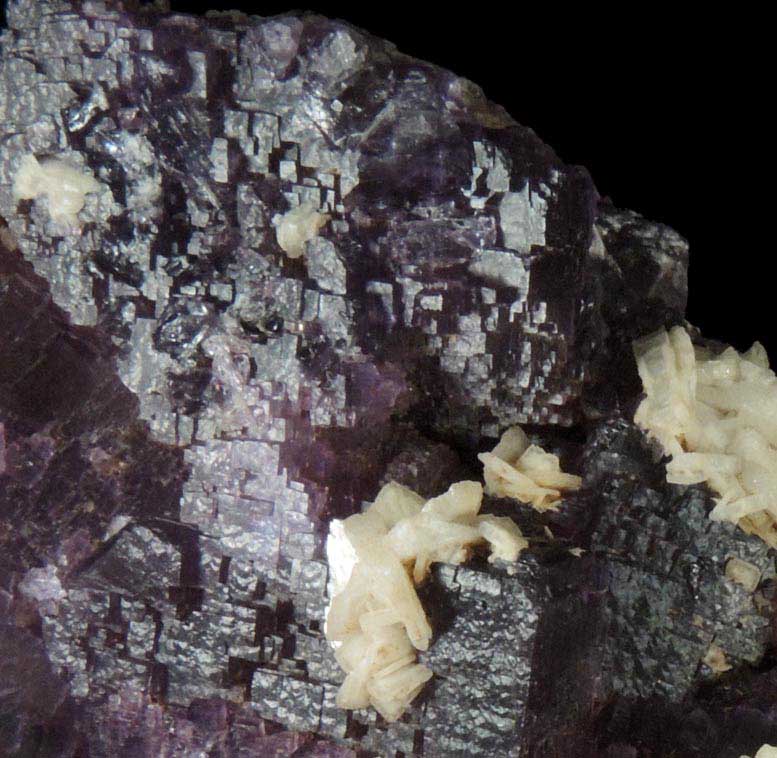 Fluorite with Barite from Rosiclare District, Hardin County, Illinois