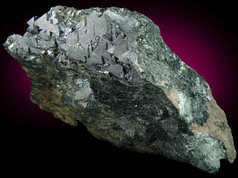 Magnetite in Pyroxene from Tilly Foster Iron Mine, near Brewster, Putnam County, New York