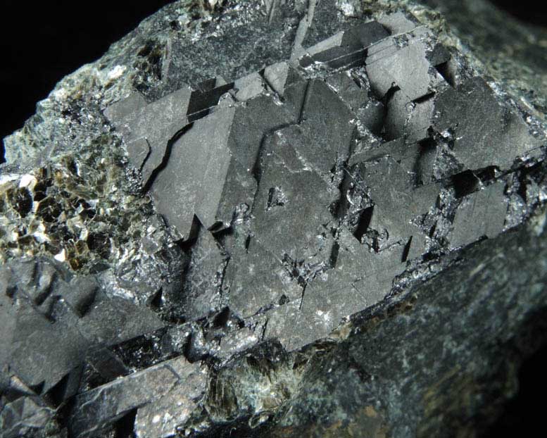 Magnetite in Pyroxene from Tilly Foster Iron Mine, near Brewster, Putnam County, New York