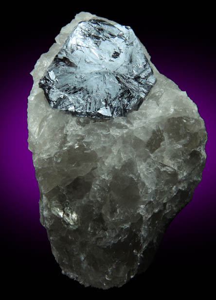 Molybdenite in Quartz from Moly Hill Mine, La Motte Township, Qubec, Canada