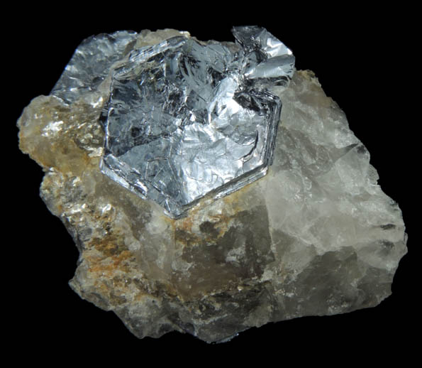 Molybdenite in Quartz from Moly Hill Mine, La Motte Township, Qubec, Canada