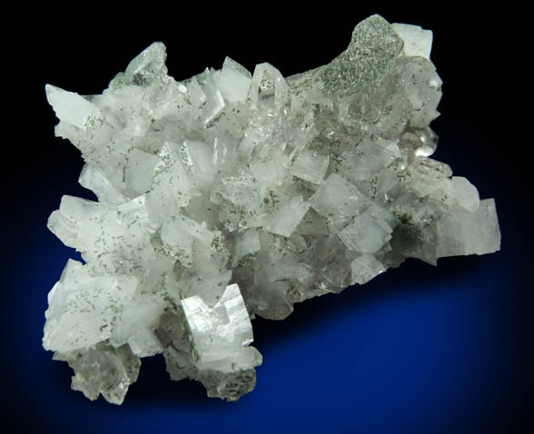 Quartz with Orthoclase var. Adularia and Chlorite from Kanton Uri, Switzerland