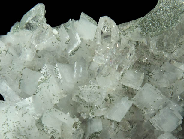 Quartz with Orthoclase var. Adularia and Chlorite from Kanton Uri, Switzerland