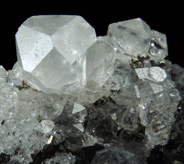 Quartz on Sphalerite from Swalley Mine, Baxter Springs, Cherokee County, Kansas