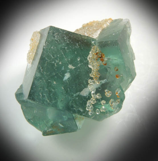 Fluorite (twinned crystals) with Quartz from Weardale, County Durham, England