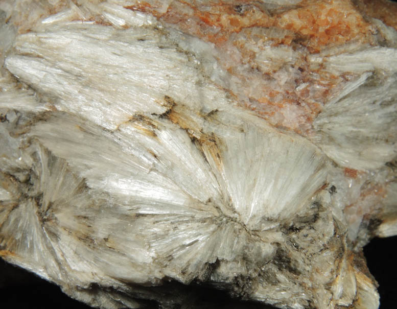 Tremolite with Grossular Garnet from Canaan Lime Quarry, Falls Village, Litchfield County, Connecticut