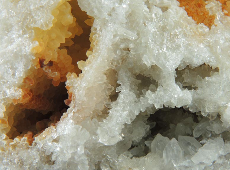 Quartz casts and crystals from Manhan Lead Mines, Loudville District, 3 km northwest of Easthampton, Hampshire County, Massachusetts