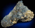 Fluorite with Barite on Quartz from Blanchard Mine, Hansonburg District, 8.5 km south of Bingham, Socorro County, New Mexico