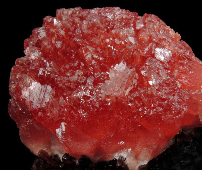 Rhodochrosite over Rhodochrosite from N'Chwaning Mine, Kalahari Manganese Field, Northern Cape Province, South Africa