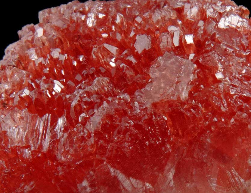 Rhodochrosite over Rhodochrosite from N'Chwaning Mine, Kalahari Manganese Field, Northern Cape Province, South Africa