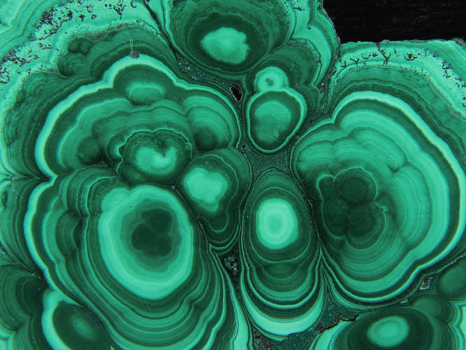 Malachite from Kolwezi Mining District, 240 km WNW of Lubumbashi, Katanga Copperbelt, Lualaba Province, Democratic Republic of the Congo