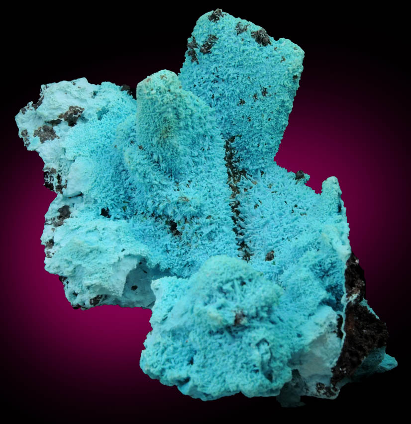 Chrysocolla over Malachite pseudomorphs after Azurite from Luputo Mine, Lubumbashi, Katanga Copperbelt, Haut-Katanga Province, Democratic Republic of the Congo