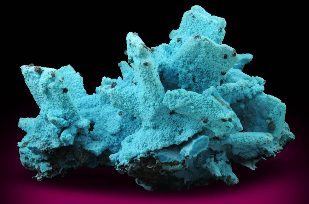 Chrysocolla over Malachite pseudomorphs after Azurite from Luputo Mine, Lubumbashi, Katanga Copperbelt, Haut-Katanga Province, Democratic Republic of the Congo