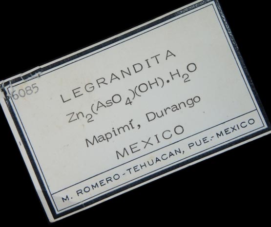Legrandite on Mottramite-Limonite from Mapimi, Durango, Mexico