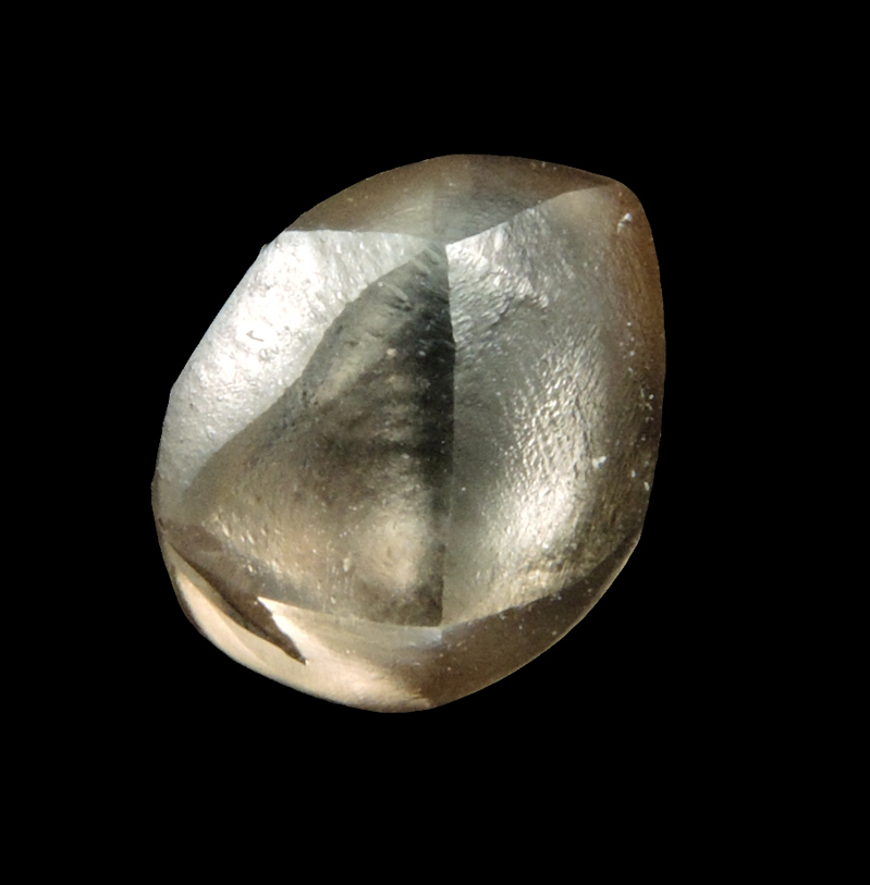 Diamond (1.25 carat fancy brown flattened irregular crystal) from Argyle Mine, Kimberley, Western Australia, Australia