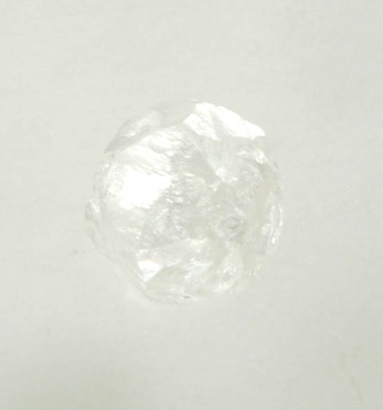 Diamond (0.45 carat colorless dodecahedral crystal) from Premier Mine, Gauteng Province, South Africa