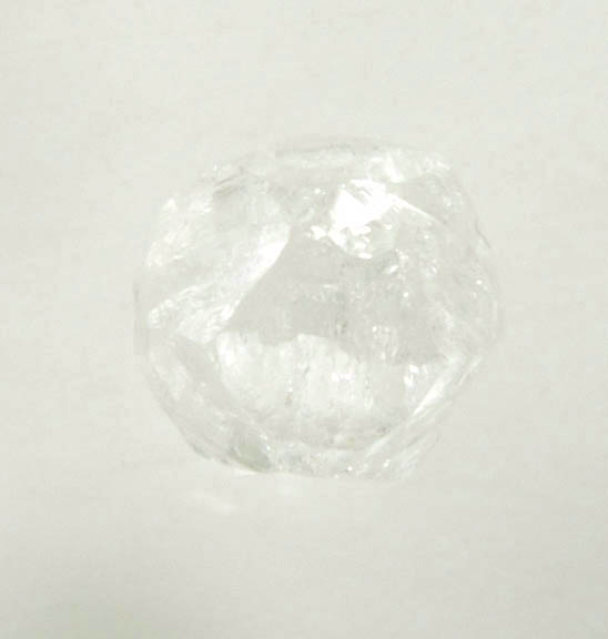 Diamond (0.45 carat colorless dodecahedral crystal) from Premier Mine, Gauteng Province, South Africa