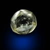 Diamond (0.31 carat cuttable yellow flattened crystal) from Orapa Mine, south of the Makgadikgadi Pans, Botswana