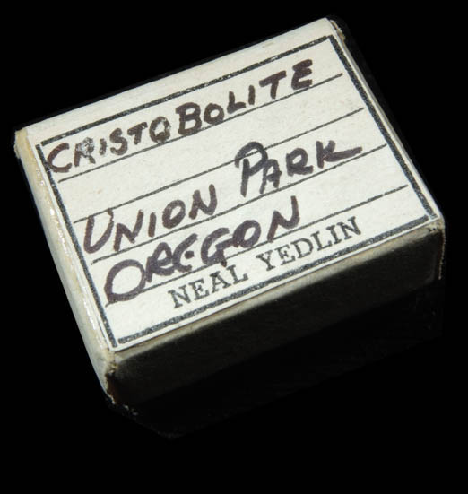 Cristobalite (micromount) from Union Peak, Crater Lake National Park, Klamath County, Oregon