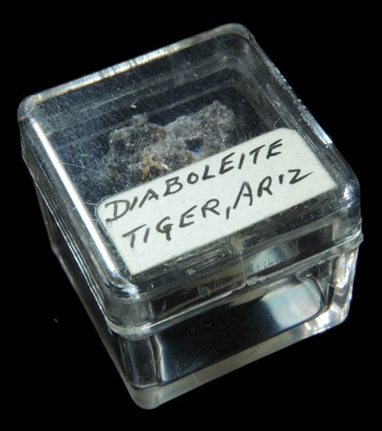 Diaboleite (micromount) from Tiger District, Pinal County, Arizona