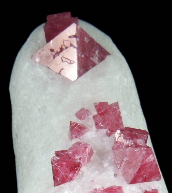 Spinel in marble from Sungate Mine, An Phu, Luc Yen, Yenbai Province, Vietnam