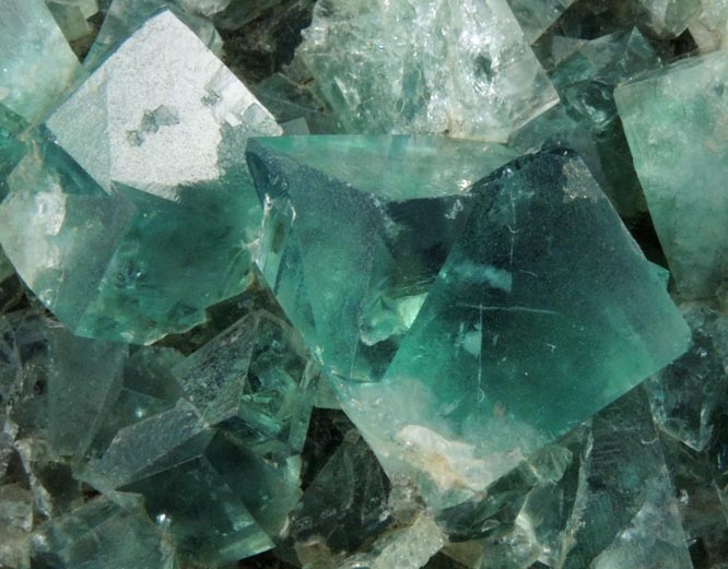 Fluorite (interpenetrant-twinned crystals) from Rogerley Mine, Frosterley, County Durham, England
