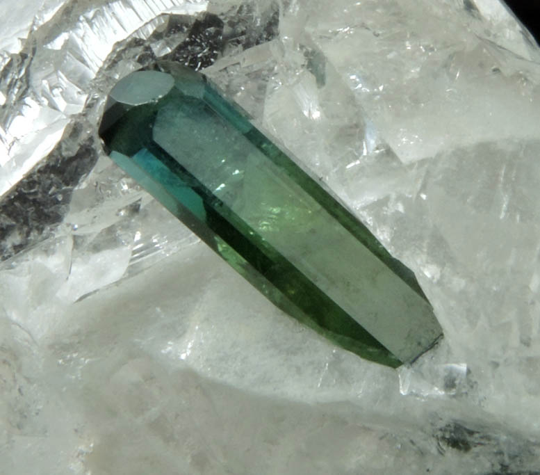 Elbaite Tourmaline in Quartz from Barra do Salinas, Coronel Murta, Minas Gerais, Brazil