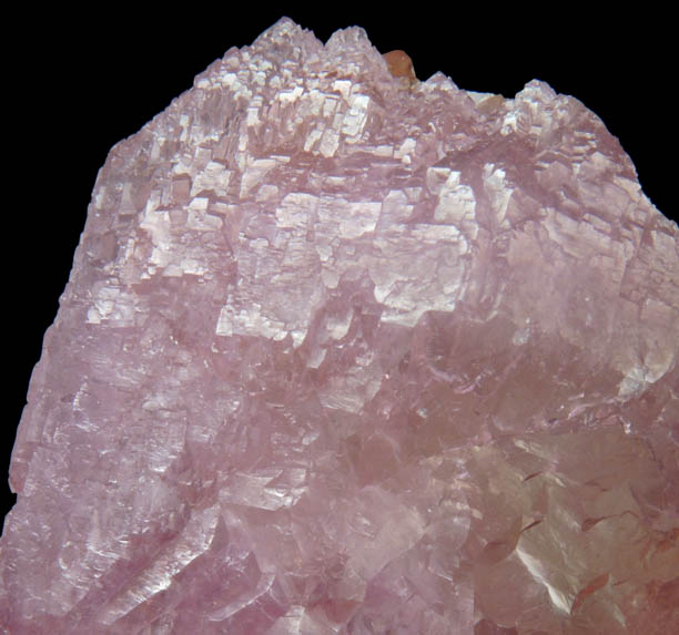 Quartz var. Rose Quartz crystals from Alto da Pitorra, Laranjeiras, Galilia, Minas Gerais, Brazil