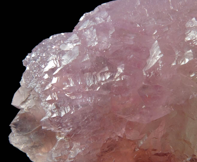 Quartz var. Rose Quartz crystals from Alto da Pitorra, Laranjeiras, Galilia, Minas Gerais, Brazil