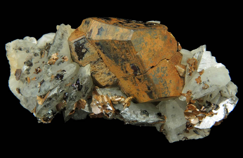 Pyrrhotite and Cubanite on Dolomite from Morro Velho Mine, Nova Lima, Minas Gerais, Brazil