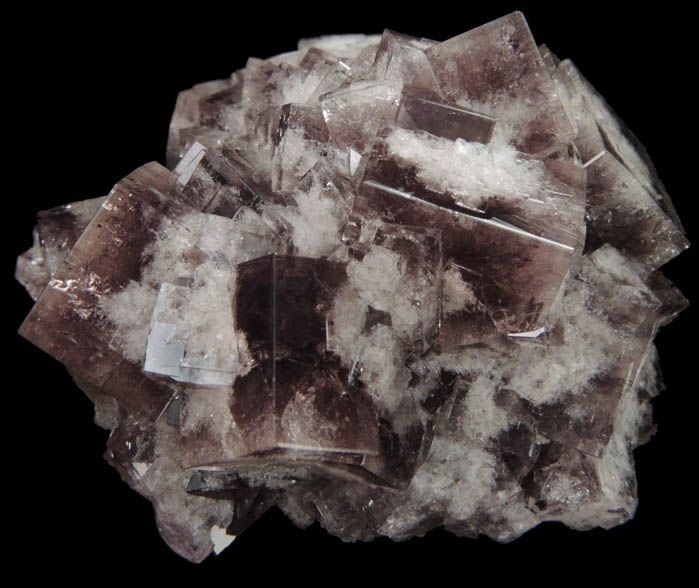 Fluorite on Sphalerite from Coalcleugh Flatts, Northumberland, England