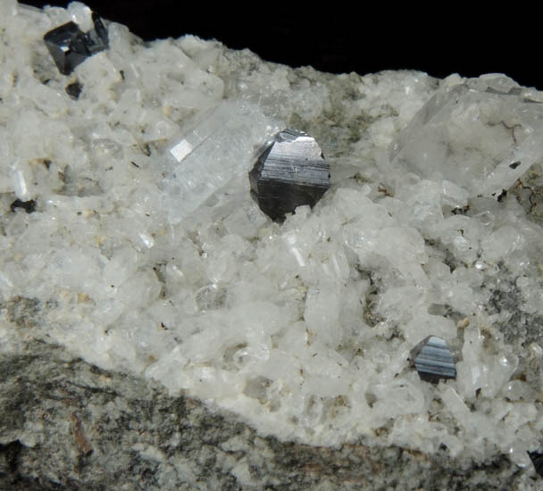 Anatase on Quartz from Twll maen Grisial, Prenteg, Tremadog, Gwynedd, Wales