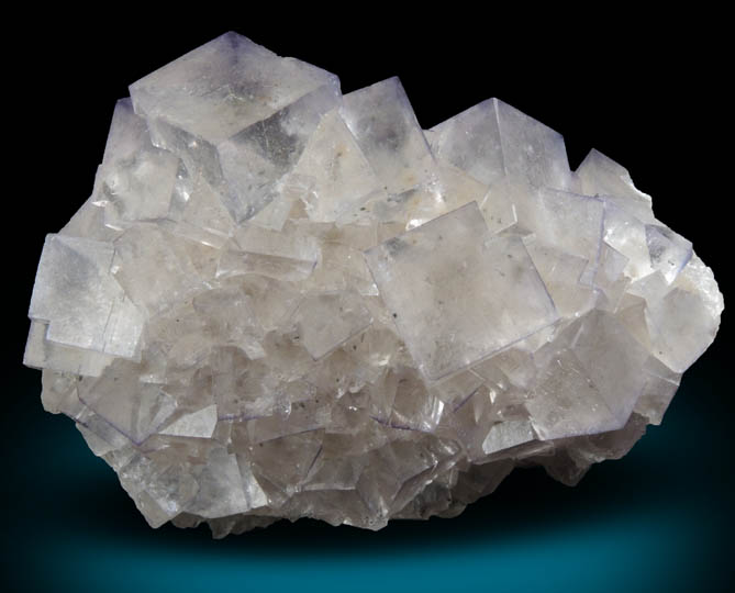 Fluorite over Aragonite from Gill Heads Mine, Blue Star Pocket, near Appletreewick, North Yorkshire, England