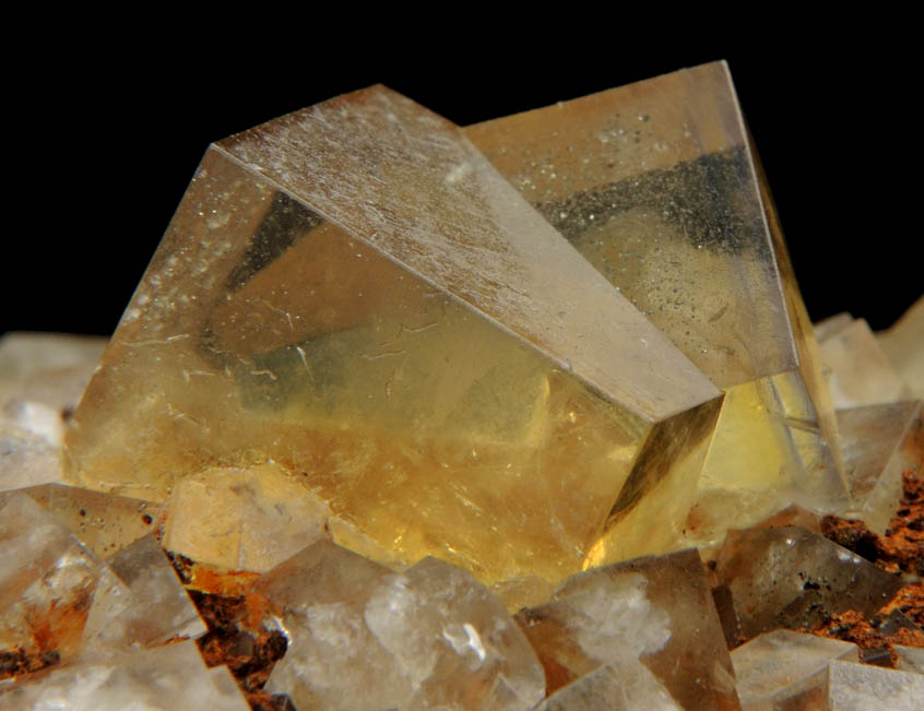 Fluorite (twinned crystals) from Hilton Mine, Scordale, Middle Level, 4 km NE of Hilton, Cumbria, England