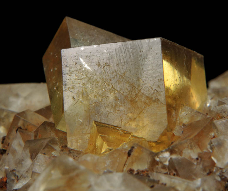 Fluorite (twinned crystals) from Hilton Mine, Scordale, Middle Level, 4 km NE of Hilton, Cumbria, England