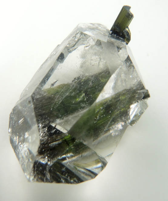 Quartz with Elbaite Tourmaline inclusions from Pedra Alta, Goiabeira, Minas Gerais, Brazil