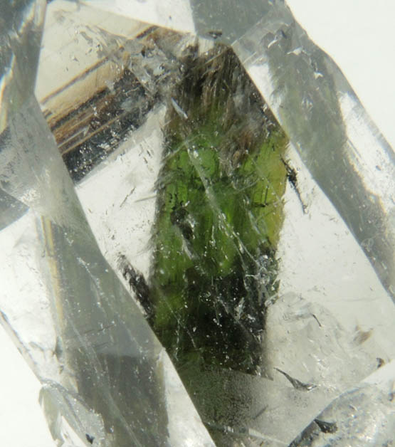 Quartz with Elbaite Tourmaline inclusions from Pedra Alta, Goiabeira, Minas Gerais, Brazil