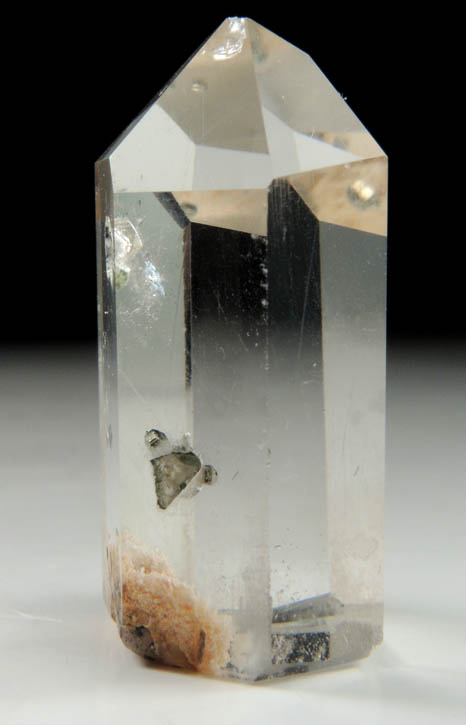 Quartz with Pyrite crystal inclusions (polished) from So Jos da Safira, Minas Gerais, Brazil