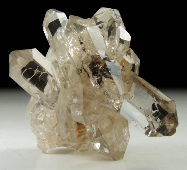 Quartz var. Smoky Quartz (Dauphin-law twins) from So Geraldo do Baixio, Minas Gerais, Brazil