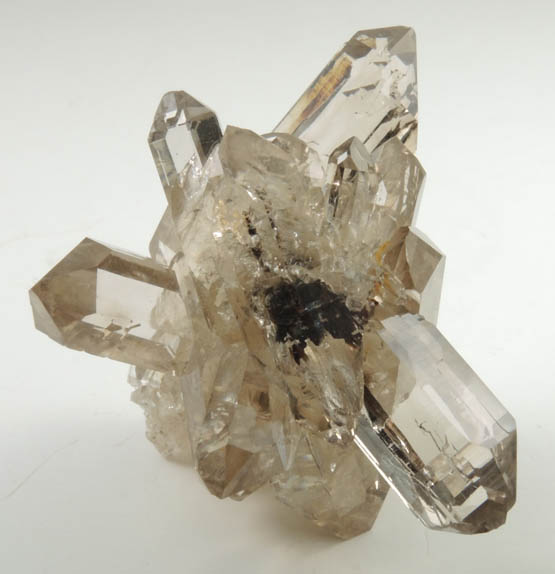 Quartz var. Smoky Quartz (Dauphin-law twins) from So Geraldo do Baixio, Minas Gerais, Brazil