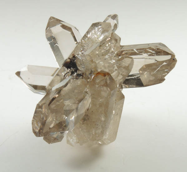 Quartz var. Smoky Quartz (Dauphin-law twins) from So Geraldo do Baixio, Minas Gerais, Brazil