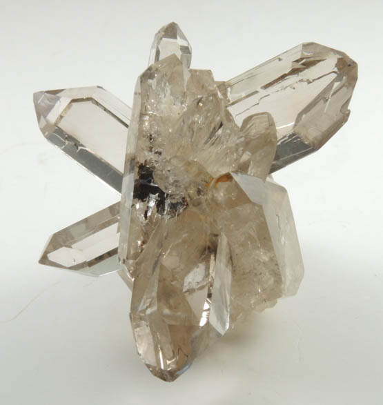 Quartz var. Smoky Quartz (Dauphin-law twins) from So Geraldo do Baixio, Minas Gerais, Brazil