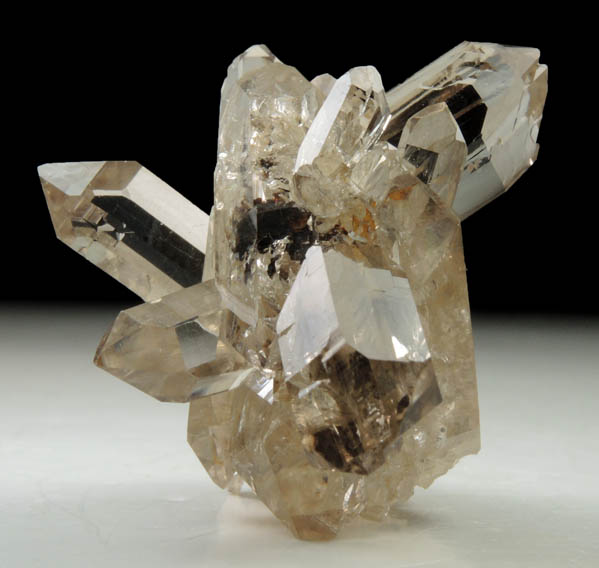 Quartz var. Smoky Quartz (Dauphin-law twins) from So Geraldo do Baixio, Minas Gerais, Brazil