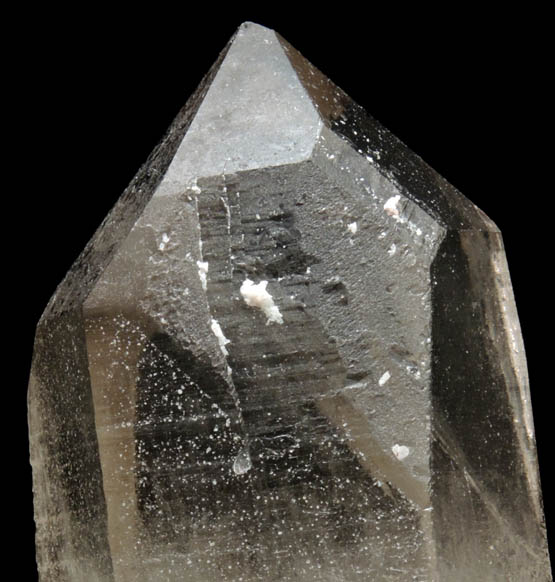 Quartz var. Smoky Quartz (Dauphin Law Twins) from Pedra Alta, Goiabeira, Minas Gerais, Brazil