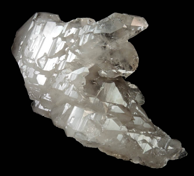 Quartz var. Smoky Quartz (parallel crystals) from Pedra Alta, Goiabeira, Minas Gerais, Brazil