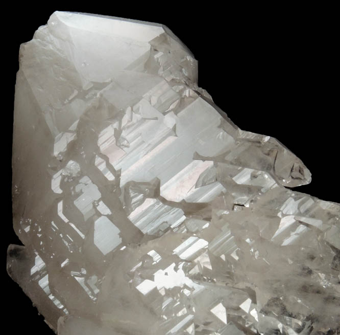 Quartz var. Smoky Quartz (parallel crystals) from Pedra Alta, Goiabeira, Minas Gerais, Brazil