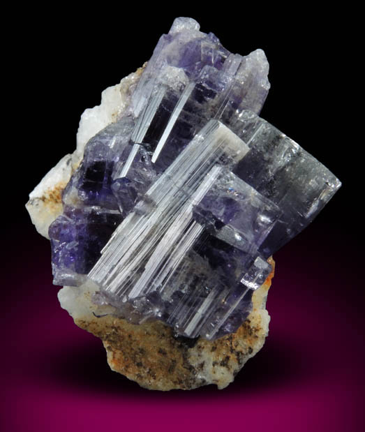 Fluorapatite on Albite from Lavra da Golconda, near Governador Valadares, Minas Gerais, Brazil