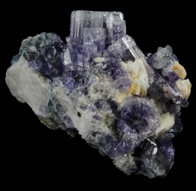 Fluorapatite with Bertrandite from Lavra da Golconda, near Governador Valadares, Minas Gerais, Brazil