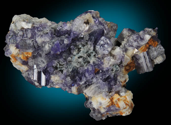 Fluorapatite with Bertrandite from Lavra da Golconda, near Governador Valadares, Minas Gerais, Brazil