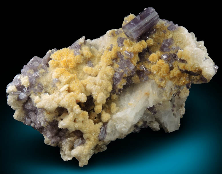 Fluorapatite with Bertrandite from Lavra da Golconda, near Governador Valadares, Minas Gerais, Brazil